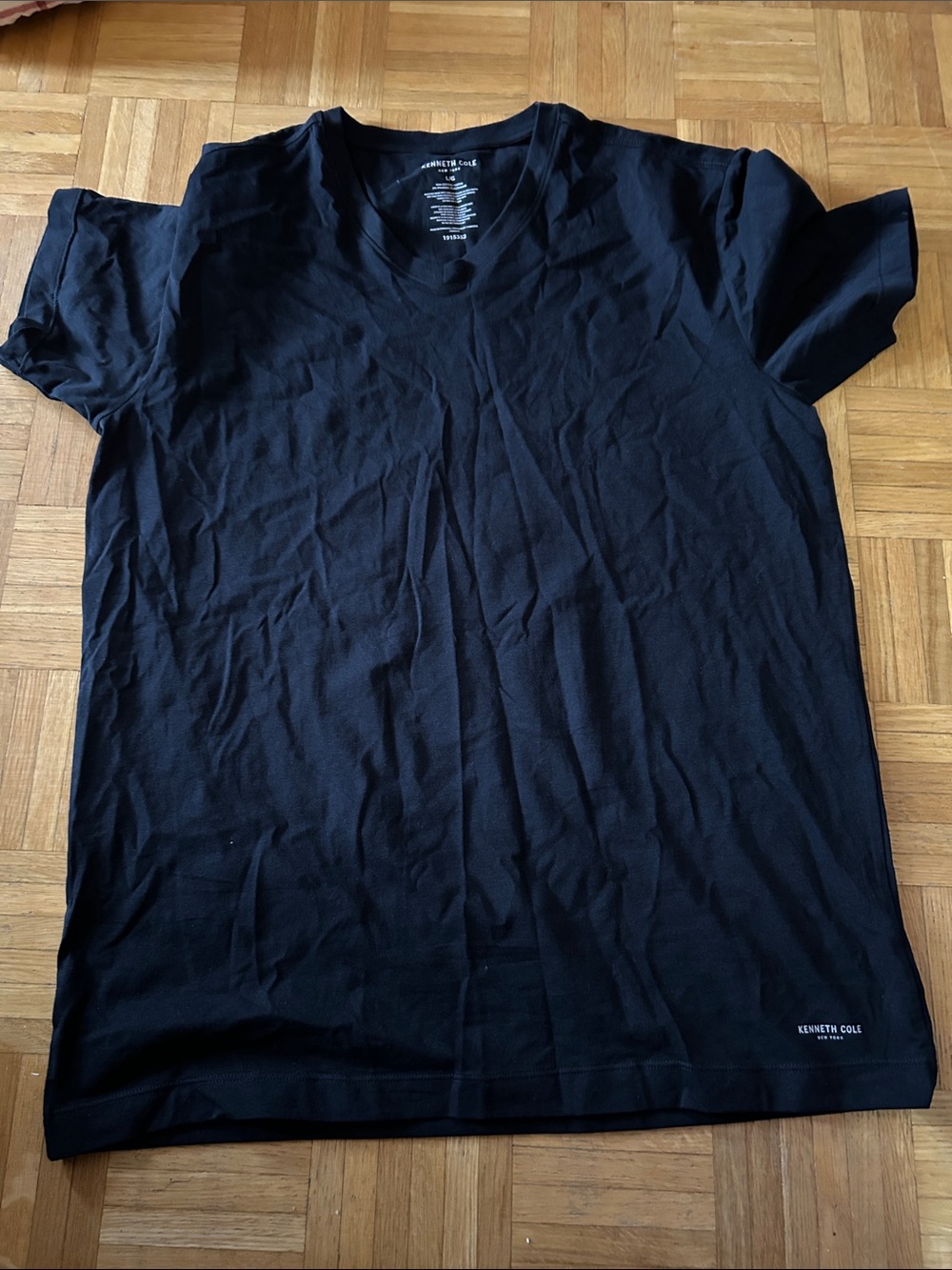 Kenneth Cole Black Short-Sleeve Crewneck Tee